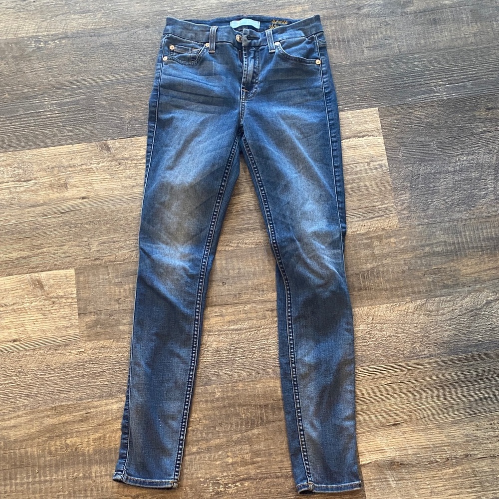 Seven7 Women's Dark Blue Skinny Jeans